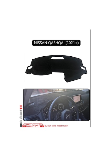 Nissan Qashqaı 2021 +torpido Koruma Halısı Siyah Kenar