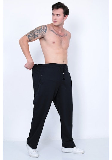 Lukitus Erkek Büyük Beden Eşofman Altı Siyah