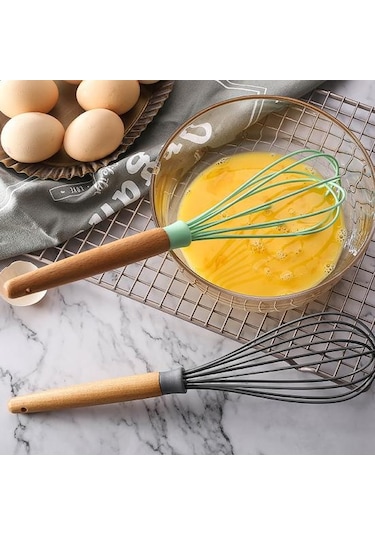 Gri Yumurta Mikseri Isıya Dayanıklı Karışım Manuel Kullanışlı Rahat Sap Çırpma Mutfak Aracı Gri