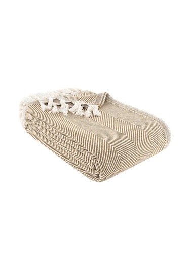 Battaniye Pamuk Miren 180x200 Cm Hardal