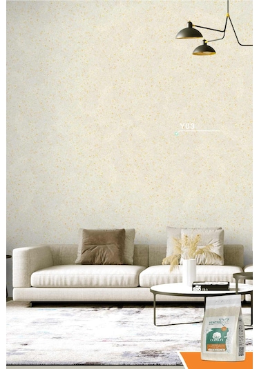 Ventrawall Yalıtımlı Sürülen Duvar Kağıdı-sarı- Y03-1,5 Kg-5m²