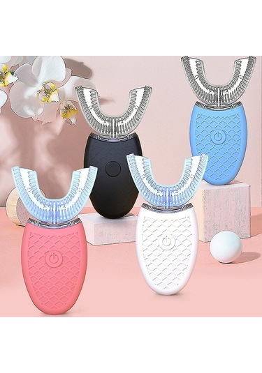 Elektrikli Diş Fırçası Ultrasonik U Şeklinde Diş Fırçaları Diş Beyazlatma İçinsiyah