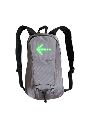 Pazly Gece Bisiklet Güvenliği İçin 15l Su Geçirmez Güvenlik Led Sırt Çantası, 500mah Şarjlı Çok Renkli Çok Renkli