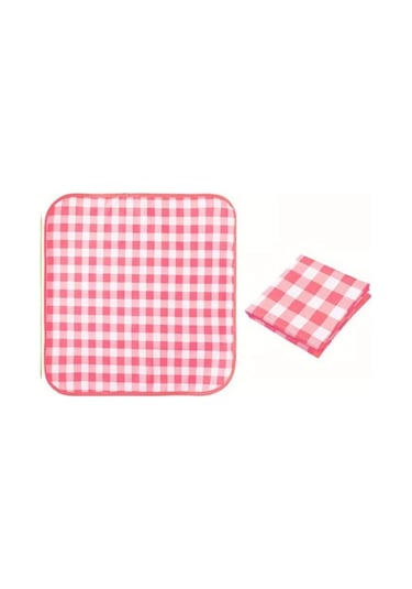 Xuweiwei Kırmızı Beyaz Renkli Kokusuz Kamp Piknik Örtüsü Su Geçirmez Katlanır