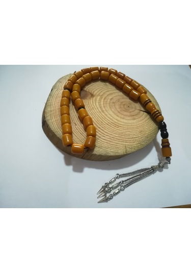 Soma Japon Sıkma Kehribar Sarı Tesbih