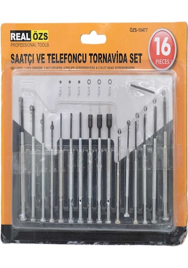 Uravas Store 16 Parça Hassas Tornavida Seti Saatçi Telefoncu Tornavidası