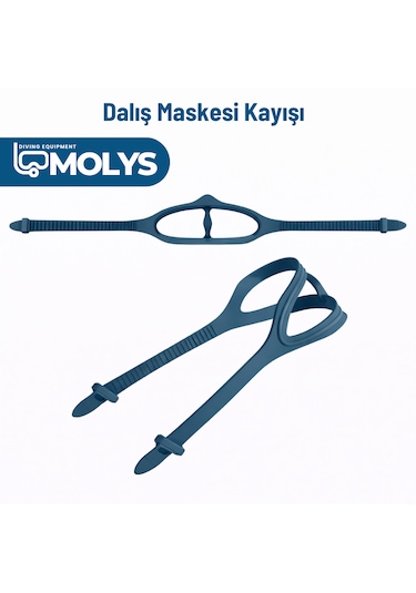 Molys Dalış Maskesi Kayışı Lacivert