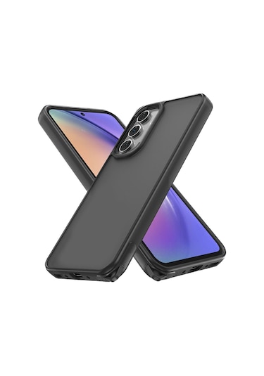 Samsung Galaxy Uyumlu A14 Kılıf Elegant Seri Silikon Kapak Siyah