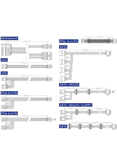 Fsp Hydro Ptm Pro Hpt2-1200m Gen5 1200w 80+platinum Full Modüler Power Supply