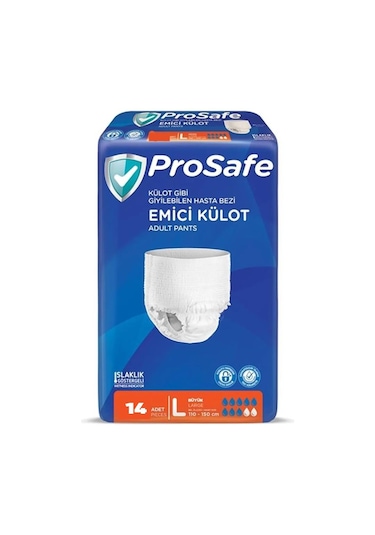 Prosafe Yetişkin Emici Külot 110 - 150 Cm Large 14 Lü