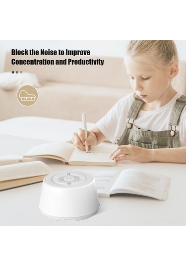 Geeksen Bebekler İçin 9 Doğal Sesli Beyaz Gürültü Makinesi, Taşınabilir Gece Lambalı Uyku Yardımcısı Diğer