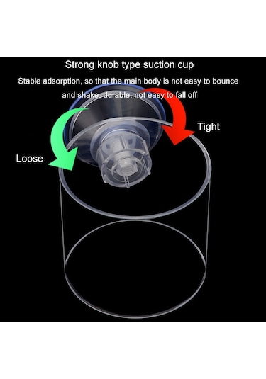 Sones Akrilik Şeffaf Besleme Halkası Balık Tankı Besleyici Yüzer Sabit Balık Besleyici, Özellikler: Küçük Silindir