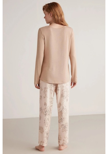 Catherine's Lux Mood Pijama Takımı Bej