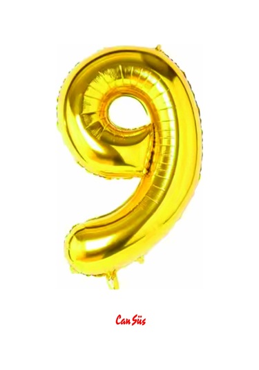 Folyo Rakam Balon Gold 100cm 40inç 9