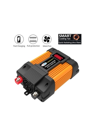 Besthome1 12v-220v 6000w Led Ekranlı Çift Usb Araç Güç Çevirici