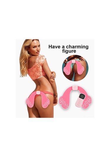 Dianziye Ems Kalça Masaj Aleti - Kablosuz Şarj, 15 Kademeli Uzaktan Kumandalı Pembe Çok Renkli