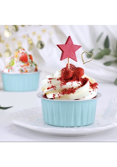 Yuntech01 Renkli Kapaklı Alüminyum Folyo Kase - Hava Fritözü Ve Fırın İçin Tek Kullanımlık/tekrar Kullanıma Uygun, Pembe, 100 Adet