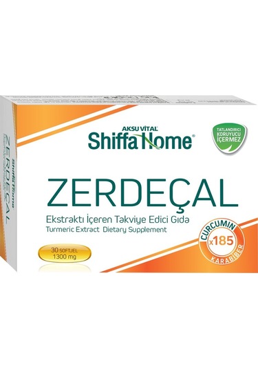 Shiffa Home Zerdeçal Yumuşak Kapsül 30 Softgel Karabiberli