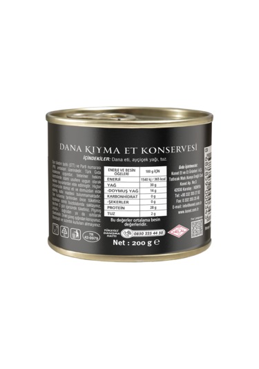 Konet Dana Kıyma Et Konservesi 200 G