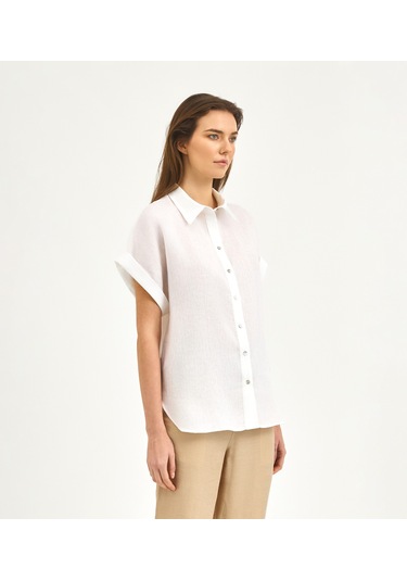 Karaca Kadın Comfort Fıt Gömlek-beyaz 12.25s.04.029 Beyaz