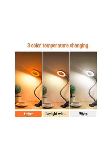 1 Adet Klipsli Okuma Lambası, 48 Led Mavi Işık Bloke Amber Diğer