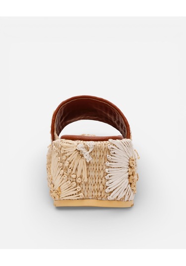 Steve Madden Decor-emb Natural Kadın Bej Sandalet Decor-emb