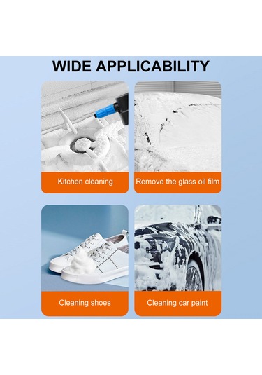 Symbee 1.5l Elektrikli Köpük Püskürtücü, Geniş Spreyleme, Tip-c Şarj, Araba Ve Mutfak Temizliği İçin Pratik