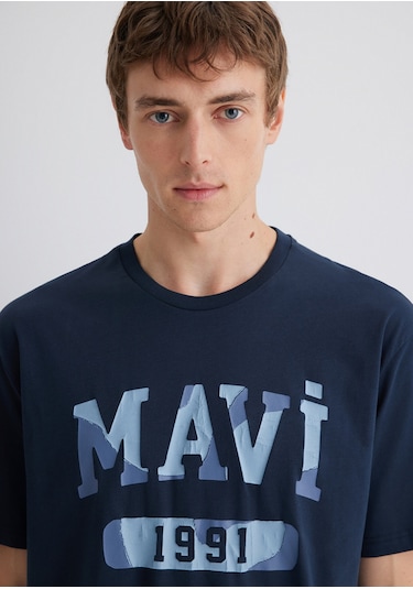 Mavi - Mavi 1991 Baskılı Lacivert Tişört 0612573-70490 Lacivert