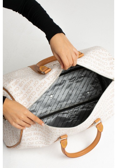 Mega Polo Unısex Hostes Valiz Seyahat Tatil Spor Hastane El Ve Omuz Çantası Kabin Valiz Çanta Kemik