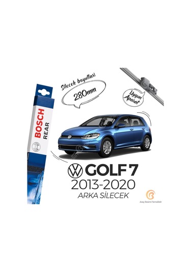 Bosch Rear Volkswagen Golf 7 2013 - 2020 Arka Silecek -  A282H