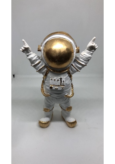 Lebson Dekoratif Polyester Buz Beyazı Astronot Sarı
