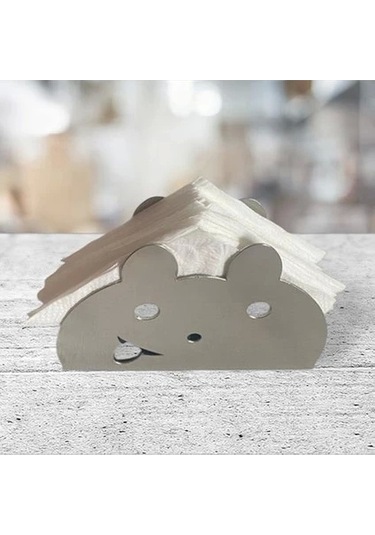 Glare Peçetelik Paslanmaz Çelik Ayıcık Çok Renkli