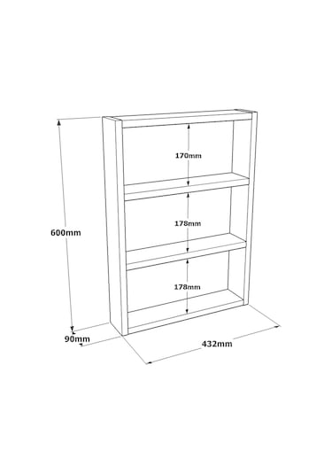 Robinhome Robin Home Marla 3'Lü Duvar Rafı Mutfak Banyo Rafı Bronz Ma1-Pb