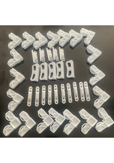 20 Adet Köşe Takozu 10 Menteşe 5 Çıtçıt 5 Tutamak Seti