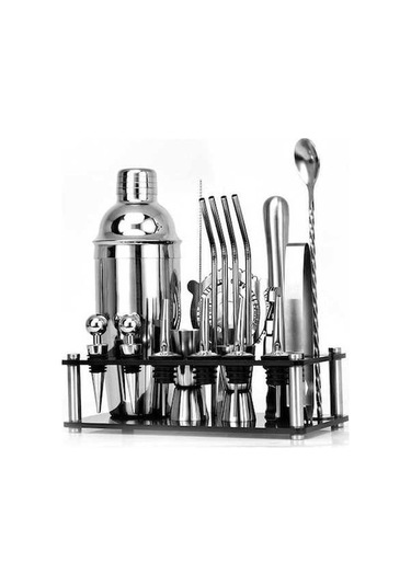 Pazly Tcherchi Paslanmaz Çelik Kokteyl Seti - Gümüş Zi, Lüks Mutfak Aksesuarı