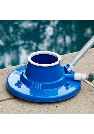 Novahub Havuz Yaprak Vakumu - Mavi Bahçe Adaptörlü Temizlik Aparatı Mavi
