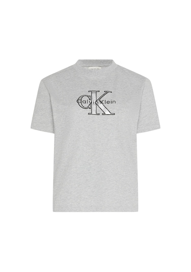 Ss Classıc Monologo Metallıc Cne Kadın Gri T-shirt Gri