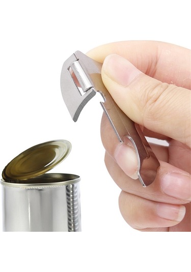 Cilalı Paslanmaz Çelik Konserve Açacağı Katlanabilir Gümüş