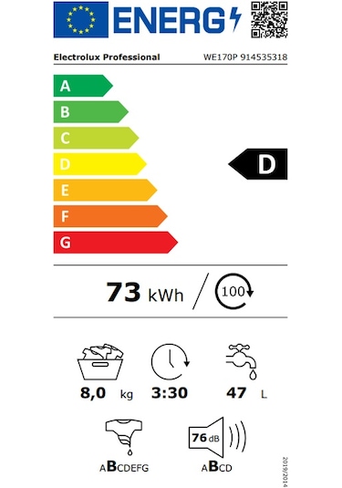 Electrolux Professional Mypro WE170P 8 KG 1400 RMP Çamaşır Makinesi