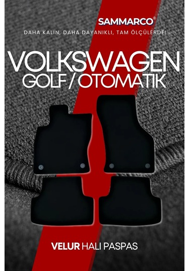 Volkswagen Golf 8 Otomatik 2025 Halı Paspas Velur Paspas Kumaş Paspas Oto Paspas