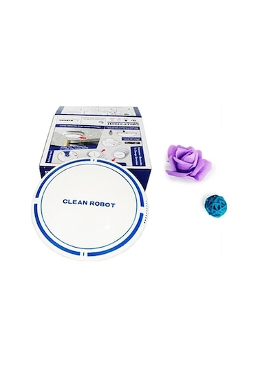 2 In 1 Şarj Edilebilir Zemin Süpürme Robotu Toz Toplayıcı Akıllı Otomatik İndüksiyon Zemin Süpürme Robotu Elektrikli Süpürge Siyah