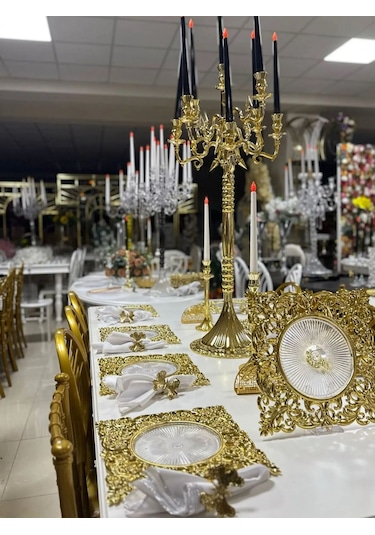 6 Adet Frea Model Supla Gold Renk Altın Kaplama