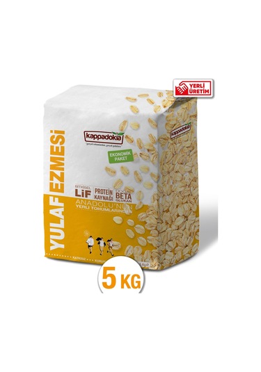 Kappadokia Katkısız Yulaf Ezmesi - Ekonomik Boy - 5 Kg