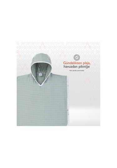 Gezenbebe Hero Müslin Ve Havlu Bebek Çocuk Pançosu