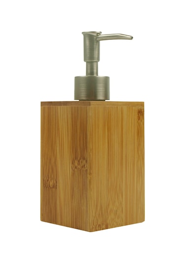 Reedark 220ml Bambu Sıvı Sabunluk - Banyo Ve Mutfak İçin Şık Ve Pratik Pompalı Dispenser Kahverengi