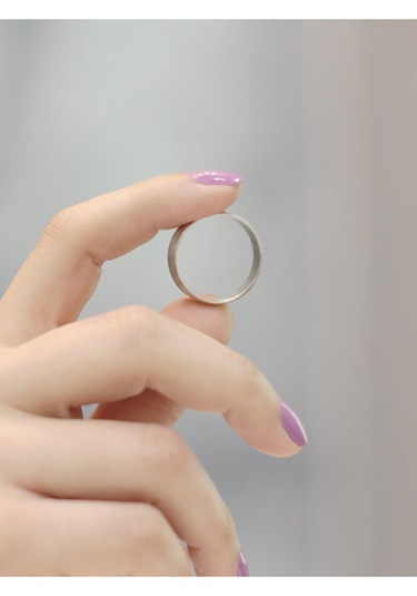 14 Ayar Altın Gümüş Renk Alyans Yüzük