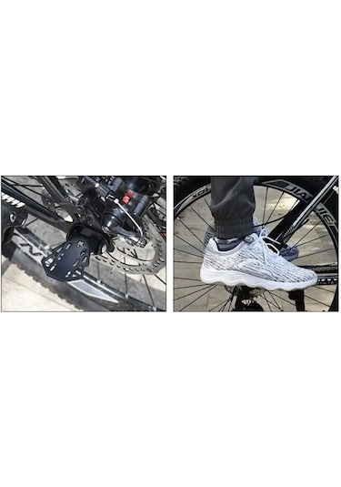 Ranyeek Dağ Bisikleti İçin Katlanır Mangan Çelik Pedal - Siyah, Çocuk Denge Tahtası Uyumlu Diğer