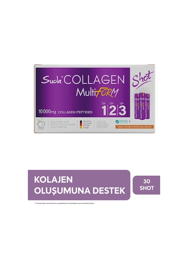 Suda Collagen Multiform Kolajen Şeftali Aromalı 30 Shot