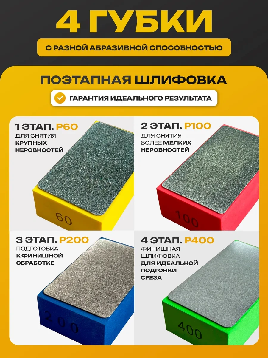 Miksmarket R60,100,200,400 Elmas Zımpara Takımı 250511216