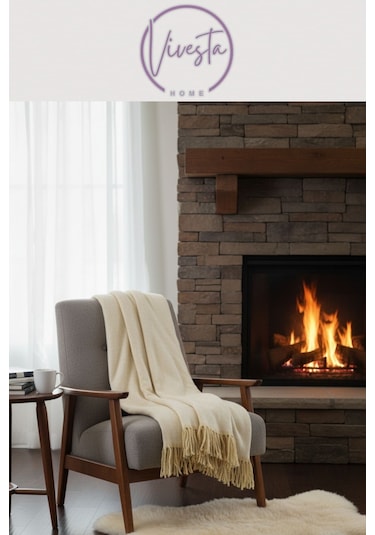 Yumuşacık Scotch Battaniye 150 200 Cm Sıcak, Şık Ve Konforlu Tasarım Sarı